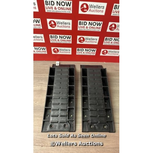 8168 - FROLI LEVELLING RAMP SET FOR CARAVANS AND MOTORHOMES, TWIN PACK, BLACK / MINIMAL SIGNS OF USE  / F36