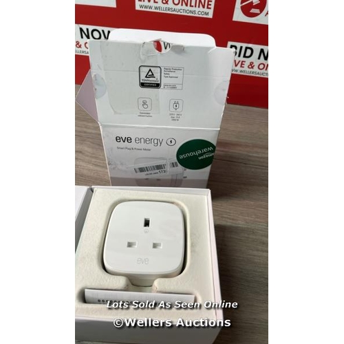 8370 - EVE ENERGY (MATTER) UK - SMART PLUG, CONTROL & AUTOMATE LIGHTS / APPLIANCES, SECURE & PRIVATE, EASY ... 