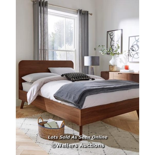 8501 - RRP: �349 - GRAY & OSBOURN NO.157 OSLO BED FRAME (WALNUT) (DOUBLE)/ APPEARS NEW, SEE IMAGES / COMES ... 