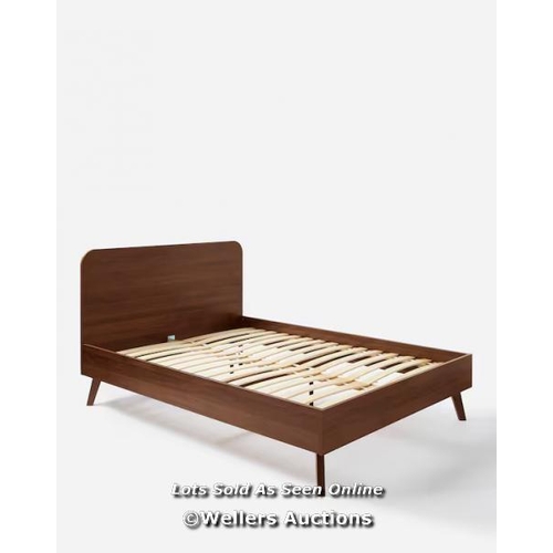 8501 - RRP: �349 - GRAY & OSBOURN NO.157 OSLO BED FRAME (WALNUT) (DOUBLE)/ APPEARS NEW, SEE IMAGES / COMES ... 