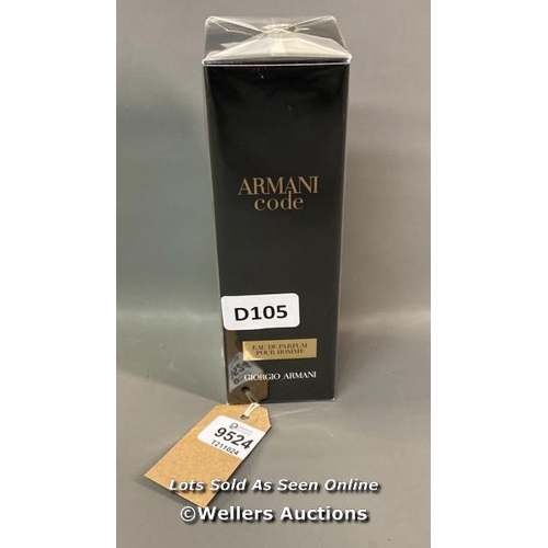 9524 - PERFUM GIORGIO ARMANI - ARMANI CODE EAU DE PARFUM POUR HOMME  110ML - BRAND NEW