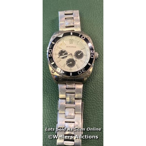 9550 - WATCH SEKONDA3917 AKV - STRAP DAMAGED