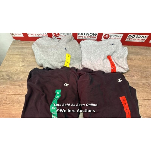 6016 - 4X LADIES NEW CHAMPION HOODIES INC PENGUIN M/XL / A22