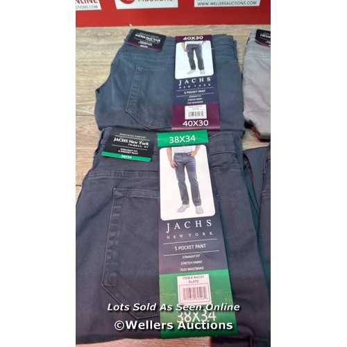 6024 - 4X MENS NEW JACHS TROUSERS 38X34/ 40X30 / A23