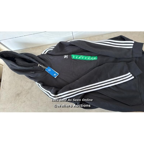 6126 - GENTS NEW ADIDAS 3 STRIPE HOODY / XL / E85