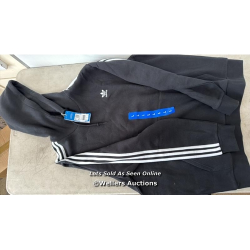 6130 - GENTS NEW ADIDAS 3 STRIPE HOODY / L / E85