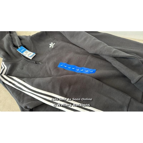 6130 - GENTS NEW ADIDAS 3 STRIPE HOODY / L / E85