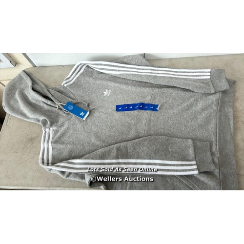 6136 - GENTS NEW ADIDAS 3 STRIPE HOODY / L / E85