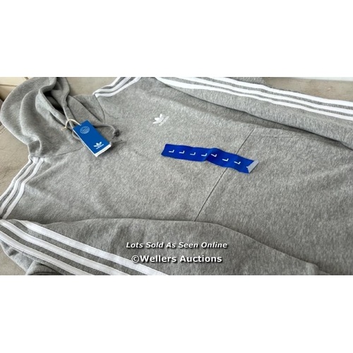 6136 - GENTS NEW ADIDAS 3 STRIPE HOODY / L / E85