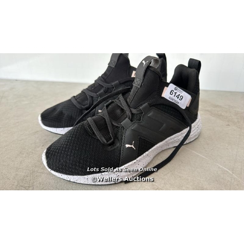 6149 - LADIES NEW PUMA BLACK TRAINERS / UK 4 / E79