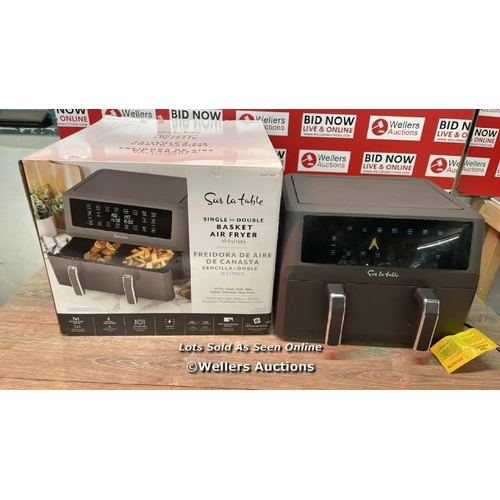 6254 - SUR LA TABLE AIR FRYER NEW 2 IN1 / POWERS UP / SOME SIGNS OF USE / A31