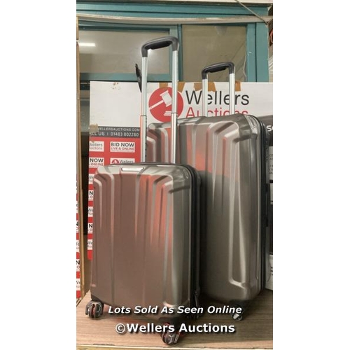 6257 - SAMSONITE 2 PIECE HARDSIDE LUGGAGE SET SIGNS OF USE / COMBINATION UNLOCHED (808) / P1