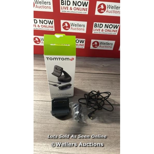 6516 - TOMTOM SAT NAV WINDSCREEN MOUNT CLICK-AND-DRIVE PLUS CAR CHARGER AND USB CABLE FOR SELECTED TOMTOM 5... 