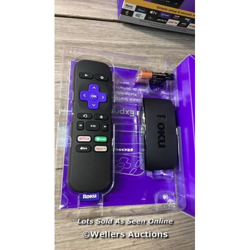 6520 - ROKU EXPRESS 4K | HD/4K/HDR STREAMING MEDIA PLAYER, BLACK / APPEARS TO BE IN GOOD CONDITION / SEE AL... 