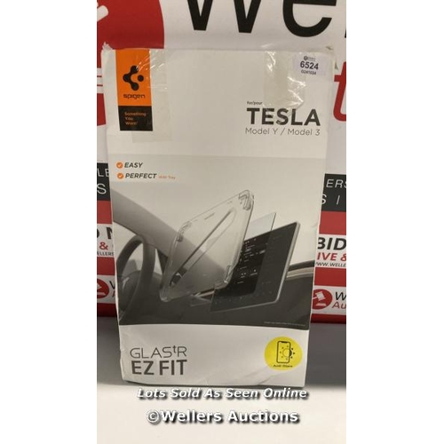 6524 - SPIGEN EZ FIT ANTI-GLARE MATTE TEMPERED GLASS SCREEN PROTECTOR FOR TESLA MODEL 3 (2017-2023) AND MOD... 