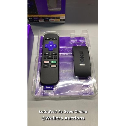 6528 - ROKU EXPRESS 4K | HD/4K/HDR STREAMING MEDIA PLAYER, BLACK / APPEARS TO BE IN GOOD CONDITION / SEE AL... 