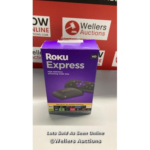 6530 - ROKU EXPRESS (NEW, 2023) HD STREAMING DEVICE WITH HIGH-SPEED HDMI CABLE AND STANDARD REMOTE (NO TV C... 