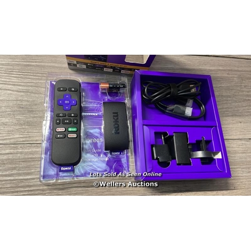 6532 - ROKU EXPRESS 4K | HD/4K/HDR STREAMING MEDIA PLAYER, BLACK / APPEARS TO BE IN GOOD CONDITION / SEE AL... 