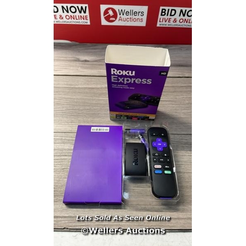 6534 - ROKU EXPRESS (NEW, 2023) HD STREAMING DEVICE WITH HIGH-SPEED HDMI CABLE AND STANDARD REMOTE (NO TV C... 