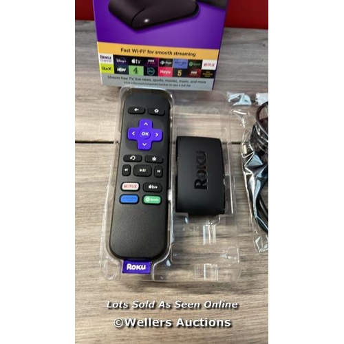 6546 - ROKU EXPRESS (NEW, 2023) HD STREAMING DEVICE WITH HIGH-SPEED HDMI CABLE AND STANDARD REMOTE (NO TV C... 