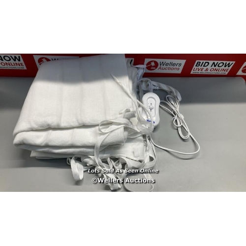 6561 - BIELAY, WARMNESS, ELECTRIC BLANKET DOUBLE, WHITE / APPEARS TO BE IN GOOD CONDITION / SEE ALL IMAGES ... 