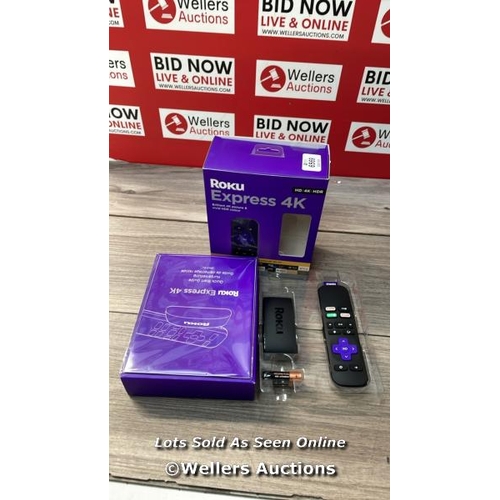 6569 - ROKU EXPRESS 4K | HD/4K/HDR STREAMING MEDIA PLAYER, BLACK / APPEARS TO BE IN GOOD CONDITION / SEE AL... 