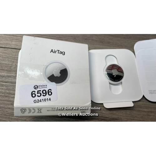 6596 - APPLE AIRTAG / APPEARS TO BE IN GOOD CONDITION / SEE ALL IMAGES TO ASSIST / H18