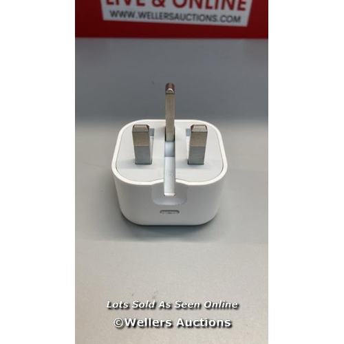 6599 - APPLE 20W USB-C POWER ADAPTER (2024) / APPEARS TO BE IN GOOD CONDITION / SEE ALL IMAGES TO ASSIST / ... 