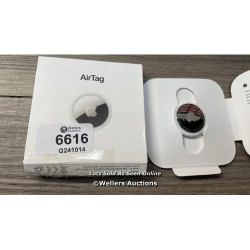 6616 - APPLE AIRTAG / APPEARS TO BE IN GOOD CONDITION / SEE ALL IMAGES TO ASSIST / H18