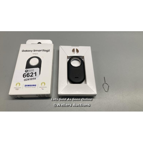 6621 - SAMSUNG GALAXY SMARTTAG2 BLUETOOTH TRACKER (1 PACK), COMPASS VIEW AR, FIND LOST MODE, BLACK / APPEAR... 