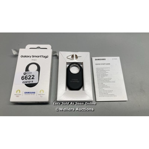 6622 - SAMSUNG GALAXY SMARTTAG2 BLUETOOTH TRACKER (1 PACK), COMPASS VIEW AR, FIND LOST MODE, BLACK / APPEAR... 