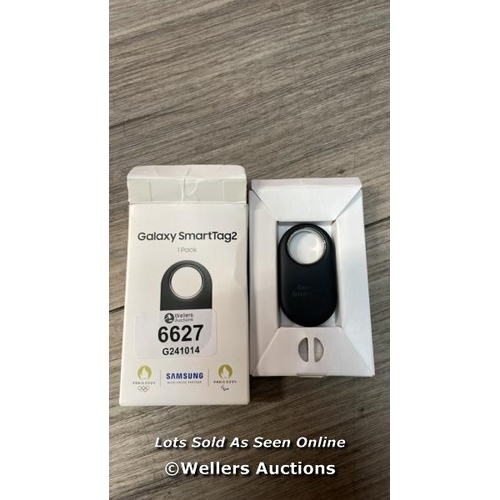 6627 - SAMSUNG GALAXY SMARTTAG2 BLUETOOTH TRACKER (1 PACK), COMPASS VIEW AR, FIND LOST MODE, BLACK / APPEAR... 