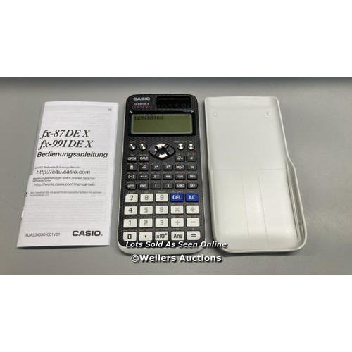 6634 - CASIO FX-991DE X (GERMAN) / APPEARS TO BE IN GOOD CONDITION / SEE ALL IMAGES TO ASSIST / H18