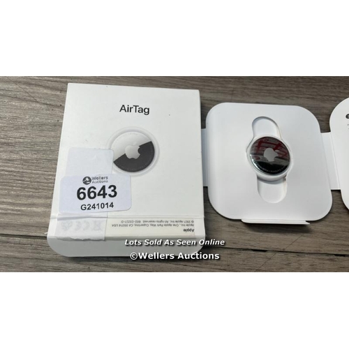 6643 - APPLE AIRTAG / APPEARS TO BE IN GOOD CONDITION / SEE ALL IMAGES TO ASSIST / H19