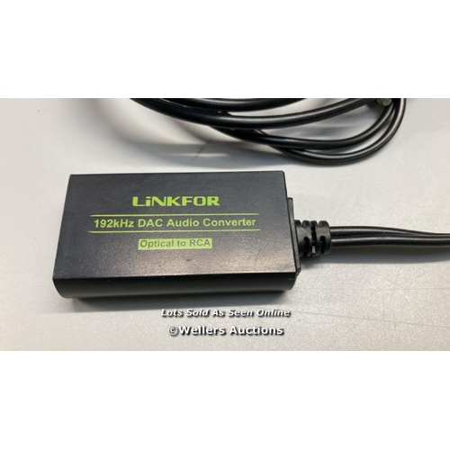 6650 - LINKFOR 192KHZ DAC CONVERTER DIGITAL TO ANALOG CONVERTER DIGITAL OPTICAL SPDIF TOSLINK TO ANALOG STE... 