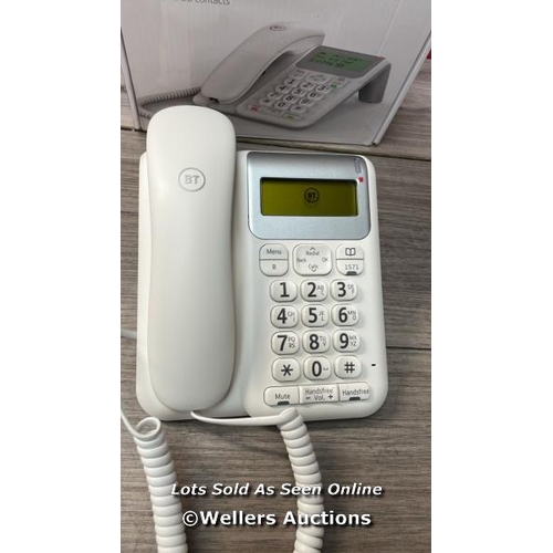 6653 - BT DECOR 2200 CORDED LANDLINE HOUSE PHONE, PHONEBOOK, HANDSFREE, MUTE BUTTON, 1571 MESSAGE INDICATOR... 