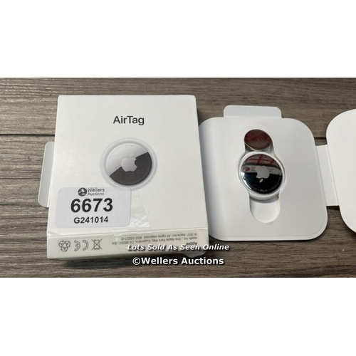 6673 - APPLE AIRTAG / APPEARS TO BE IN GOOD CONDITION / SEE ALL IMAGES TO ASSIST / H19