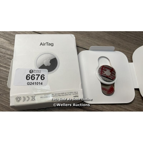 6676 - APPLE AIRTAG / APPEARS TO BE IN GOOD CONDITION / SEE ALL IMAGES TO ASSIST / H19