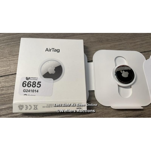 6685 - APPLE AIRTAG / APPEARS TO BE IN GOOD CONDITION / SEE ALL IMAGES TO ASSIST / H19