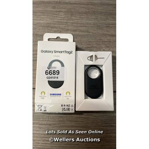 6689 - SAMSUNG GALAXY SMARTTAG2 BLUETOOTH TRACKER (1 PACK), COMPASS VIEW AR, FIND LOST MODE, BLACK / APPEAR... 