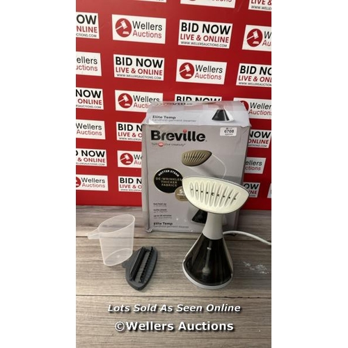 6708 - BREVILLE ELITETEMP HANDHELD GARMENT STEAMER | HORIZONTAL & VERTICAL CLOTHES STEAMER FOR HOME & TRAVE... 