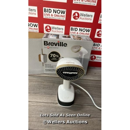 6710 - BREVILLE COMPACTSTEAM FOLDABLE GARMENT STEAMER | HANDHELD TRAVEL CLOTHES STEAMER | 1400W | FAST HEAT... 