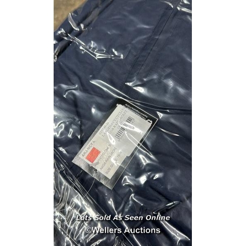 6244 - KIDS NEW AKAO RAIN JACKET - NAVY AND BLUE / L / B21