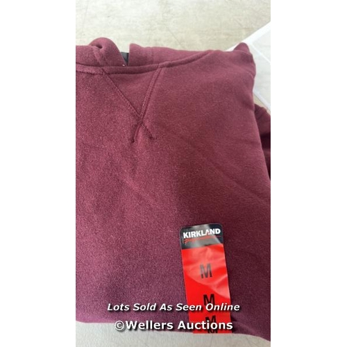 22 - LADIES NEW KIRKLAND SIGNATURE HOODED JUMPERS / 1 X SMALL AND 4 X MEDIUM