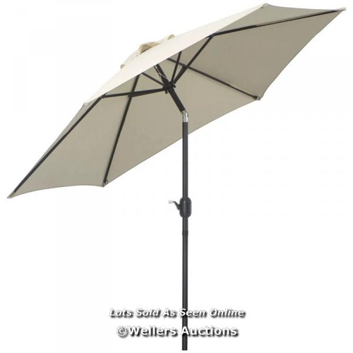 47 - RRP: 89.99 - OUTSUNNY2.6M GARDEN PARASOL UMBRELLA WITH TILT AND CRANK, OUTDOOR SUN PARASOL SUNSHADE ... 