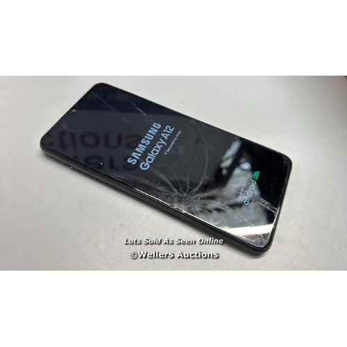 3260 - SAMSUNG GALAXY A12 NACHO DUAL / SM-A127F / GOOGLE LOCKED / IMEI: 353272490674601 / SCREEN DAMAGED  /... 