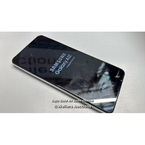 3261 - SAMSUNG GALAXY A12 / SM-A125F / GOOGLE LOCKED / IMEI: 355183626938695 / SCREEN DAMAGED  / G56