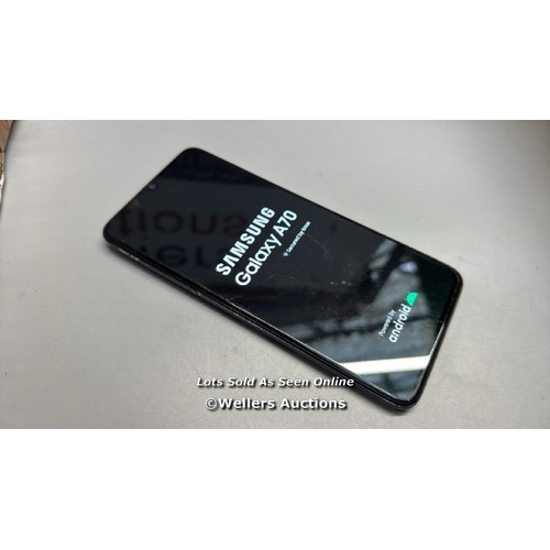 3266 - SAMSUNG GALAXY A70 DUAL / SM-A705FN / GOOGLE LOCKED / IMEI: 359320106870552