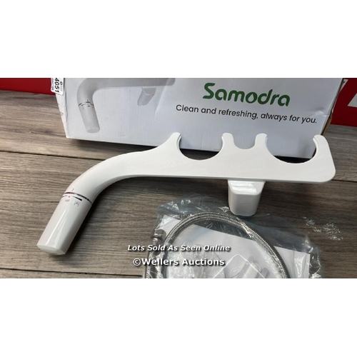 4051 - SAMODRA ULTRA-SLIM COLD WATER BIDET, CLASSIC 7.0 BIDET TOILET SEAT UK ATTACHMENT WITH NON-ELECTRIC D... 