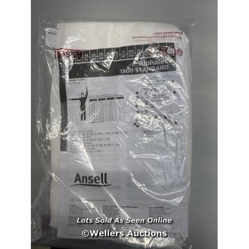 4058 - ANSELL ALPHATEC 1500 MODEL 138, DISPOSABLE WORK OVERALL WITH HOOD, CHEMICAL PROTECTION TYPE 5/6 , WA... 